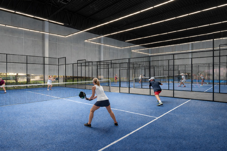 Quadras de padel indoor ALL Tennis