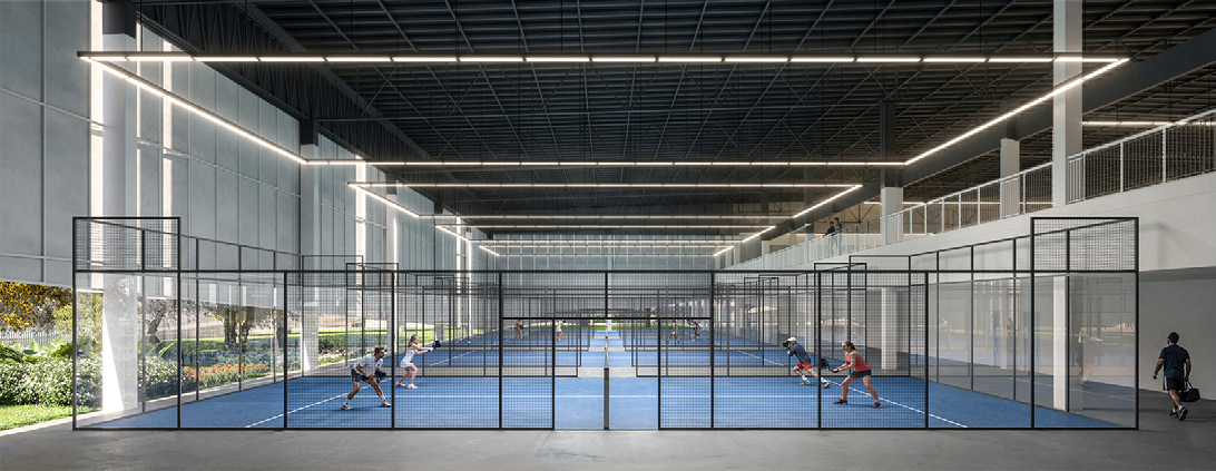 Quadras de padel cobertas no ALL Tennis